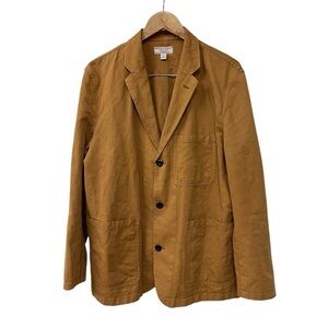 J CREW Wallace Barnes Chore Coat Mens Brown Cotton Canvas Jacket 42 R